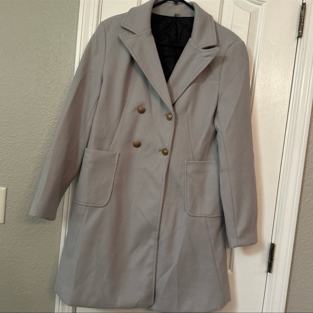 NWOT. Grey pea coat